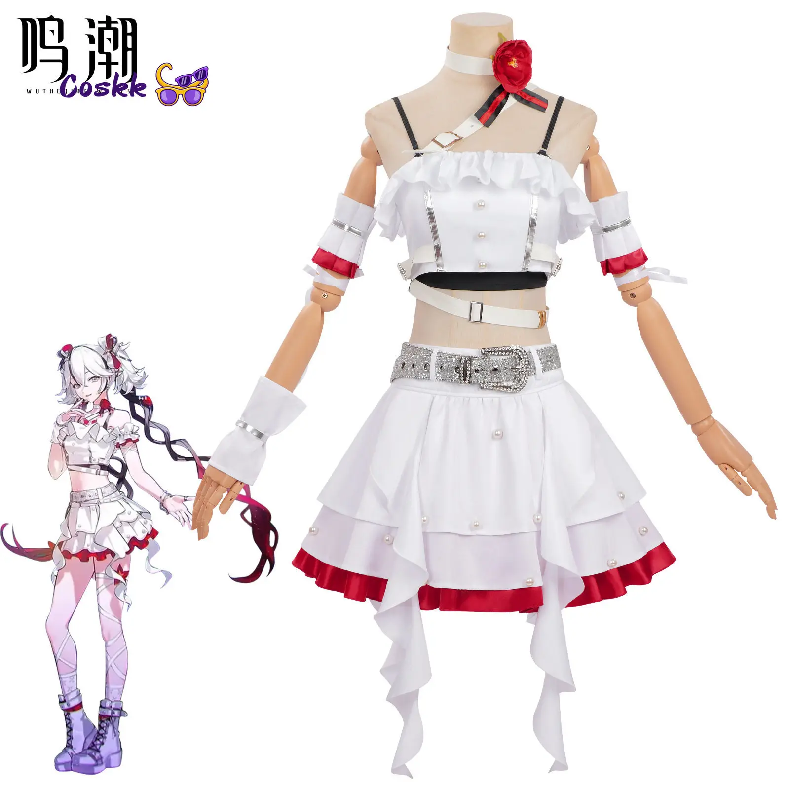 Wuthering Waves Camellya Cosplay Costumes Birthday party limited to girl group solar5 member Same game set
Wuthering Waves Camellya Cosplay Costumes Birthday party limited to girl group solar5 member Same game set