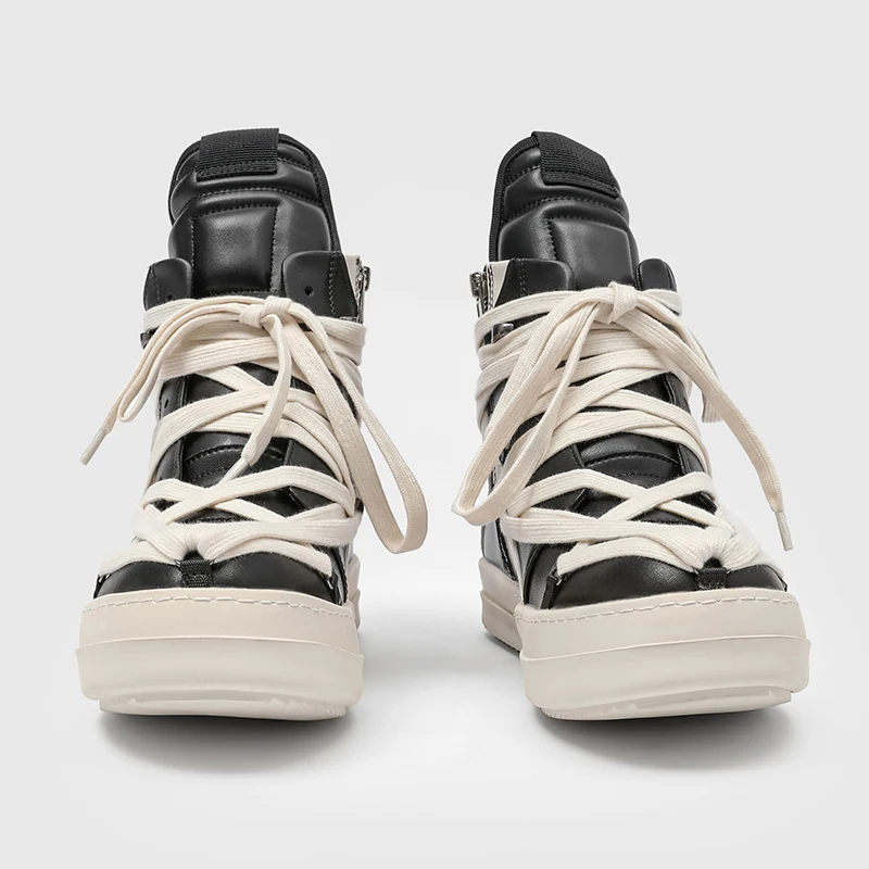 New Breathable High Top Board Shoes for Men Trendy Inverted Triangle European American Crazy Strap Classic Men Boots
New Breathable High Top Board Shoes for Men Trendy Inverted Triangle European American Crazy Strap Classic Men Boots