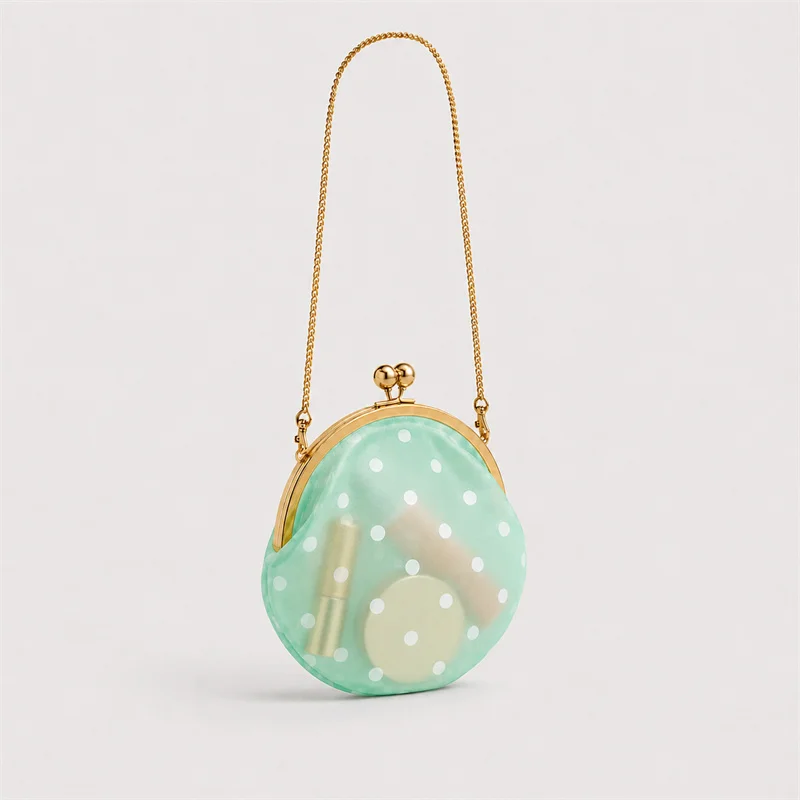Women New Polka Dot Textured Transparent Jelly Bag, 2026 Fashion Designer Large Capacity Niche Versatile Clip Shoulder Bag ins
Women New Polka Dot Textured Transparent Jelly Bag, 2026 Fashion Designer Large Capacity Niche Versatile Clip Shoulder Bag ins
