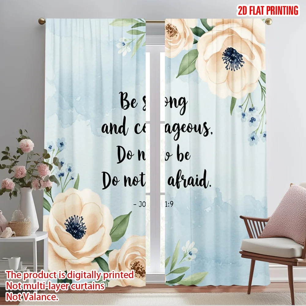 2pcs 2D flat printing Curtain Be Strong Courageous Joshua Polyester Without Electricity Birthday Party Perfect for Outdoor
2pcs 2D flat printing Curtain Be Strong Courageous Joshua Polyester Without Electricity Birthday Party Perfect for Outdoor