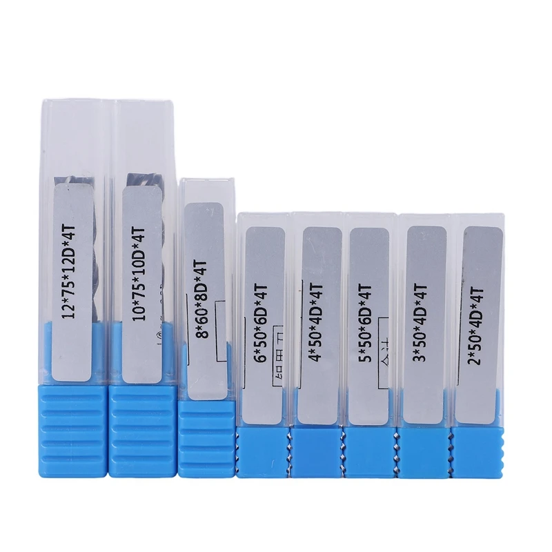 8Pcs 2-12Mm Carbide End Mill 4 Flutes End Mill Set Milling Cutter Tool Kit CNC Carbide Milling Cutter Spiral Router Bits
8Pcs 2-12Mm Carbide End Mill 4 Flutes End Mill Set Milling Cutter Tool Kit CNC Carbide Milling Cutter Spiral Router Bits