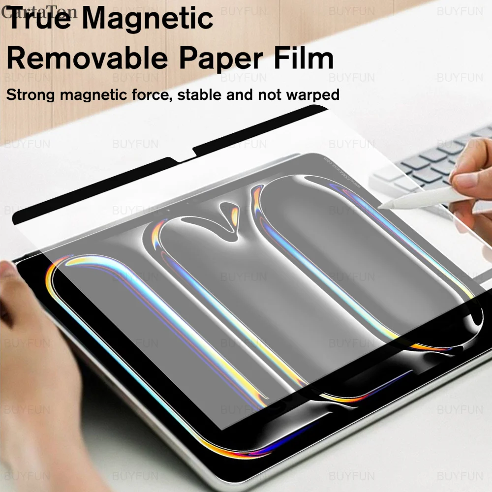 Для iPad Pro 13 2024 Бумажная магнитная защитная пленка для экрана для iPad Air 11-дюймовая запись, как на бумаге Съемная матовая пленка
Для iPad Pro 13 2024 Бумажная магнитная защитная пленка для экрана для iPad Air 11-дюймовая запись, как на бумаге Съемная матовая пленка