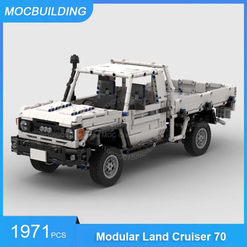 Строительные блоки MOC, модульный Land Cruiser 70, модель грузовика, сделай сам, сборка кирпичей, транспортная коллекция, демонстрационные игрушки, подарки, 1971 шт.
Строительные блоки MOC, модульный Land Cruiser 70, модель грузовика, сделай сам, сборка кирпичей, транспортная коллекция, демонстрационные игрушки, подарки, 1971 шт.