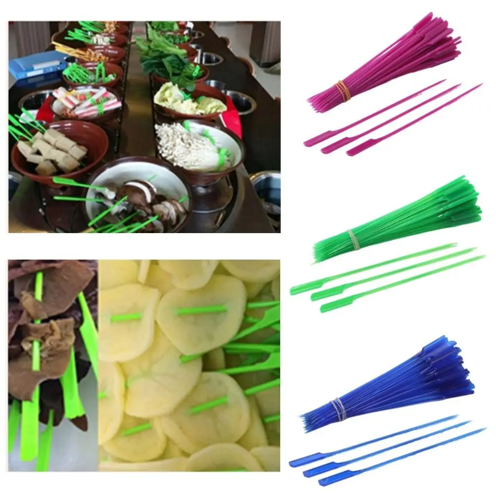 100Pcs 18cm Plastic Stick Universal Reusable Fruit Stick Easy To Clean Smooth Surface Barbecue Skewers
100Pcs 18cm Plastic Stick Universal Reusable Fruit Stick Easy To Clean Smooth Surface Barbecue Skewers