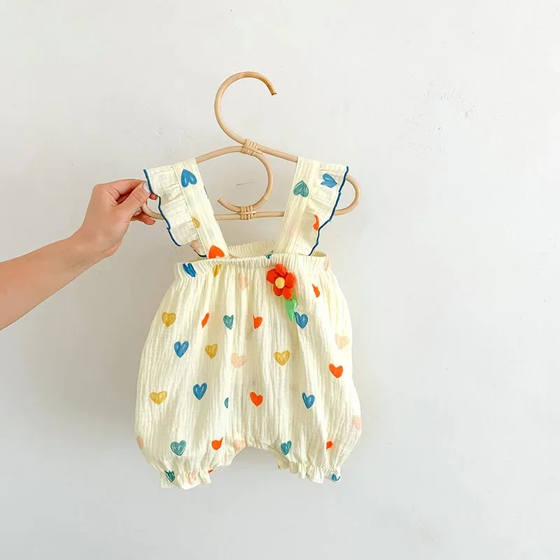 Summer Infant Jumpsuits Full Of Heart Print Baby Girls Rompers Baby Clothes Infant One Piece
Summer Infant Jumpsuits Full Of Heart Print Baby Girls Rompers Baby Clothes Infant One Piece