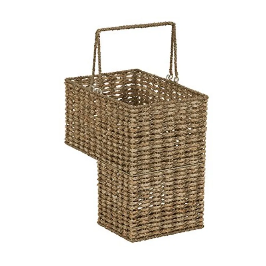 Wicker Stair Basket, Wicker Step Organizer with Handles, Use to Collect and Transport Items from Floor to Floor
Wicker Stair Basket, Wicker Step Organizer with Handles, Use to Collect and Transport Items from Floor to Floor