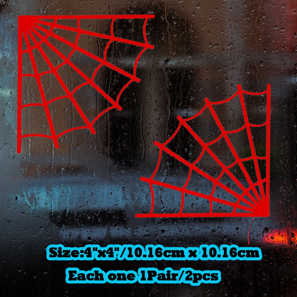 1Pair Corner Spider Web Waterproof Vinyl Stickers No Background Decals for Car Window Body Decor
1Pair Corner Spider Web Waterproof Vinyl Stickers No Background Decals for Car Window Body Decor