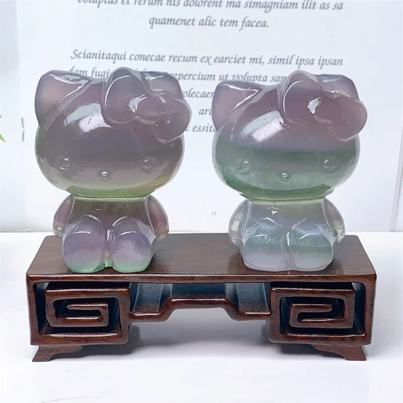 8cm Natural Fluorite Cartoon KT Cat Crystal Carving Healthy Children Birthday Gift Healing Home Decoration Ornaments 1pcs
8cm Natural Fluorite Cartoon KT Cat Crystal Carving Healthy Children Birthday Gift Healing Home Decoration Ornaments 1pcs