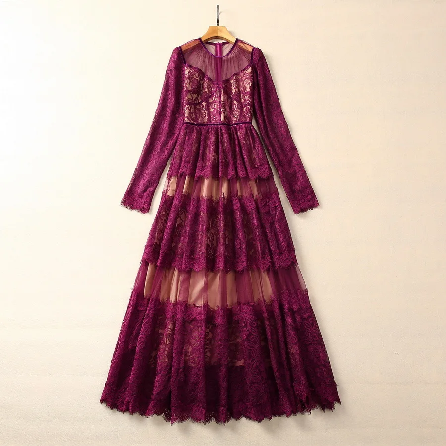 Europe and the United States women's 2024 winter new Round neck Long-sleeved lace Fashion pleated dress XXL
Europe and the United States women's 2024 winter new Round neck Long-sleeved lace Fashion pleated dress XXL
