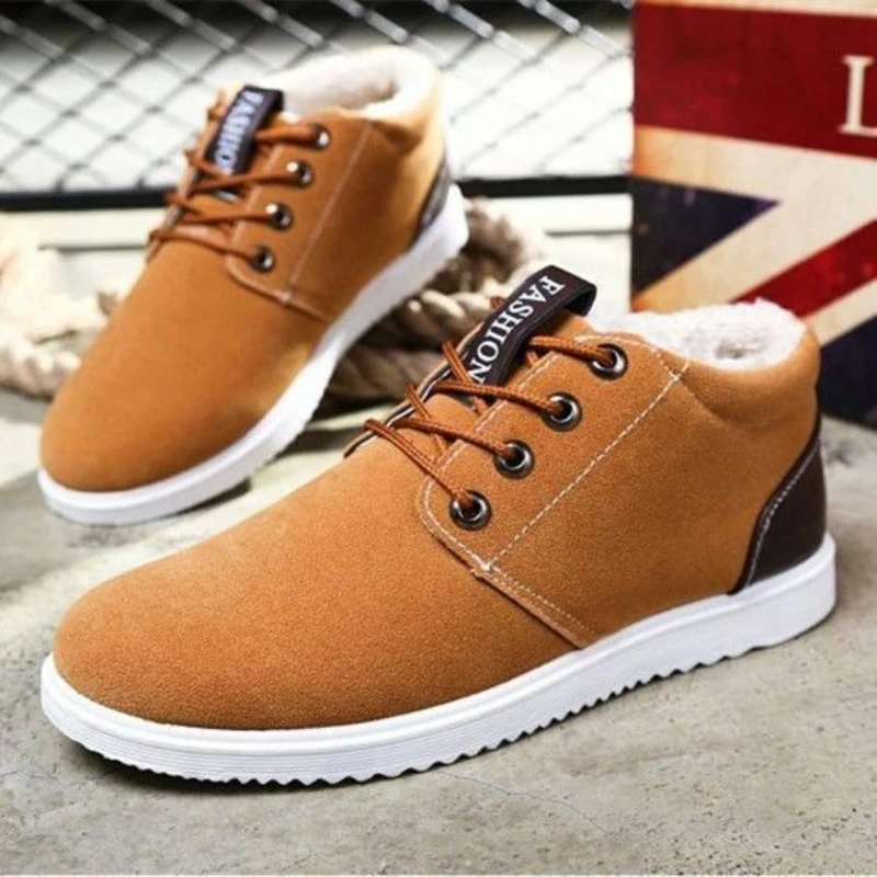 Мужские зимние теплые хлопковые туфли на флисовой подкладке в корейском стиле, повседневные нескользящие зимние ботинки на плоской подошве со шнуровкой
Мужские зимние теплые хлопковые туфли на флисовой подкладке в корейском стиле, повседневные нескользящие зимние ботинки на плоской подошве со шнуровкой