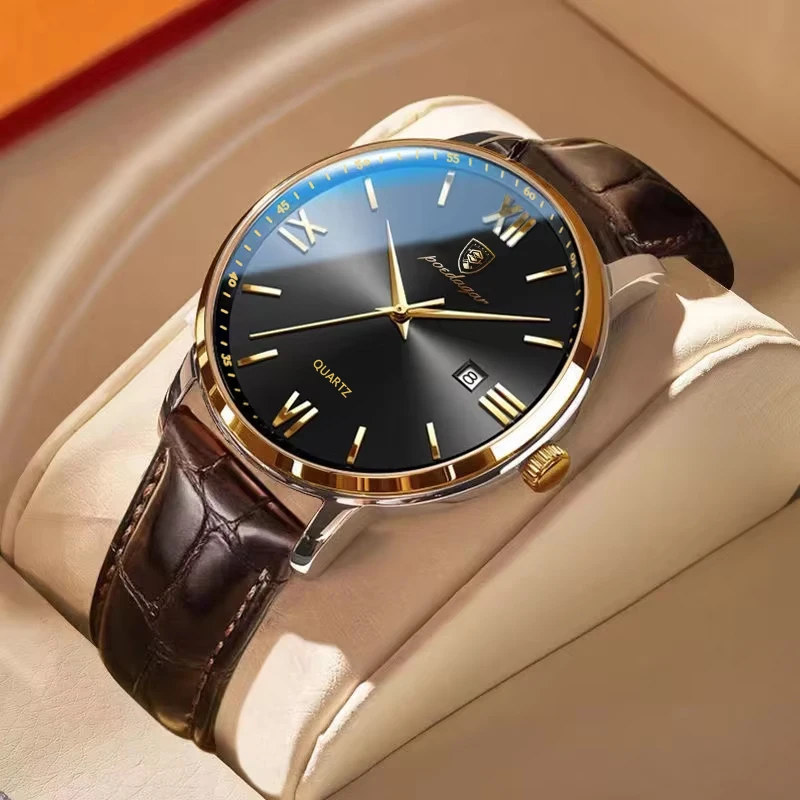 POEDAGAR Fashion Luxury Man Watch Luminous Waterproof Date Men's Quartz Wristwatch Business Leather Watches For Men Reloj Hombre
POEDAGAR Fashion Luxury Man Watch Luminous Waterproof Date Men's Quartz Wristwatch Business Leather Watches For Men Reloj Hombre