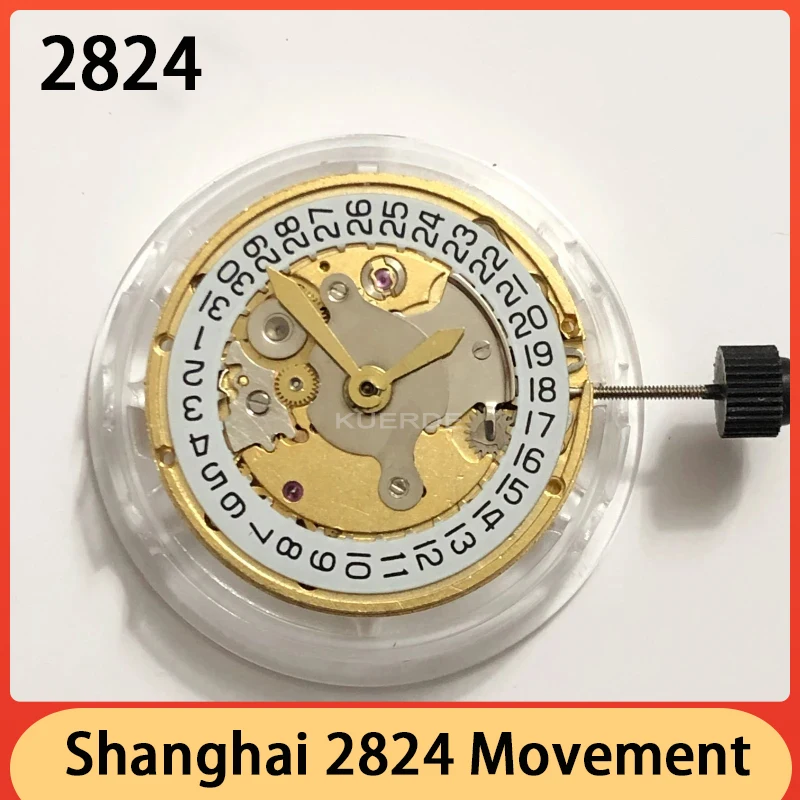 New China Shanghai 2824 Movement Gold Silver Automatic Mechanical Movement 2824 Accurate Travel Time Watch Movement Accessories
New China Shanghai 2824 Movement Gold Silver Automatic Mechanical Movement 2824 Accurate Travel Time Watch Movement Accessories