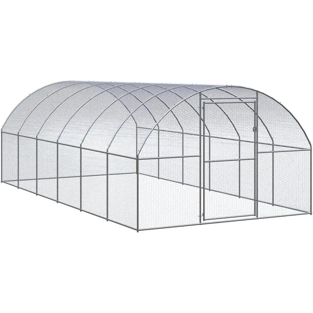 Прочный куполообразный курятник с водонепроницаемым и УФ-стойким покрытием, с проходом для удобства использования на улице
Прочный куполообразный курятник с водонепроницаемым и УФ-стойким покрытием, с проходом для удобства использования на улице