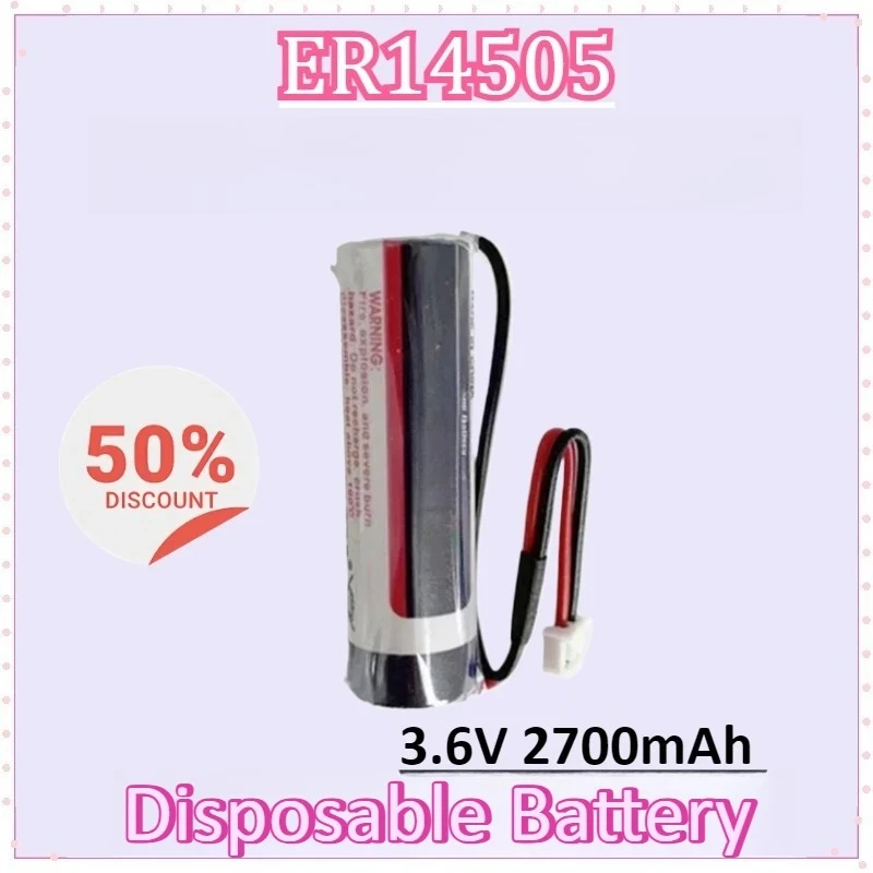 New ER14505 3.6V 2700mAh PLC Server Lithium Disposable Battery Non for white plug wire CNC Machine Memory Power Supply
New ER14505 3.6V 2700mAh PLC Server Lithium Disposable Battery Non for white plug wire CNC Machine Memory Power Supply