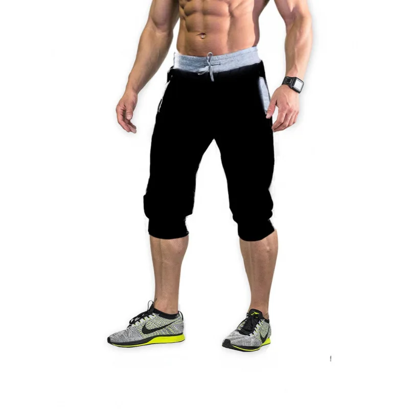Men's 3/4 Leisure Color Matching Fitness Jogging Pants Tapered Gym below Knee Shorts Slim Fit Training Capri Jogger
Men's 3/4 Leisure Color Matching Fitness Jogging Pants Tapered Gym below Knee Shorts Slim Fit Training Capri Jogger