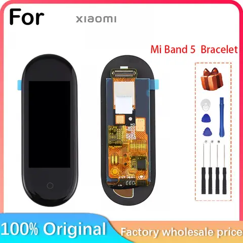 For Xiaomi Mi Band 5 Smart Bracelet LCD Display Screen Repair + Touch Screen + NFC