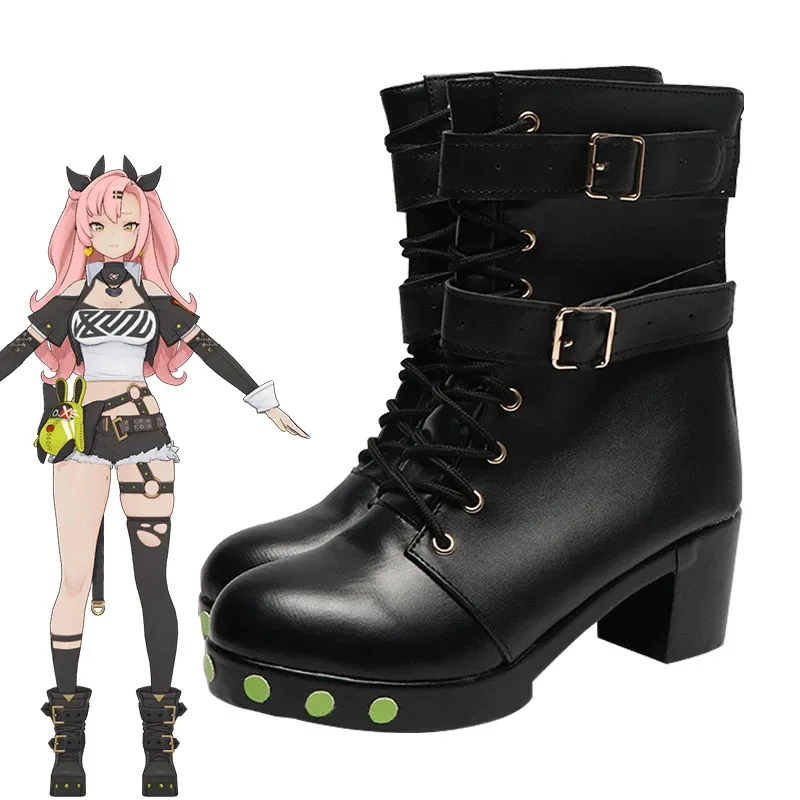 Rolecos Game Zenless Zone Zero Nicole Demara Cosplay Shoes Nicole Demara High Heel Black PU Leather Halloween Women Men Shoes
Rolecos Game Zenless Zone Zero Nicole Demara Cosplay Shoes Nicole Demara High Heel Black PU Leather Halloween Women Men Shoes