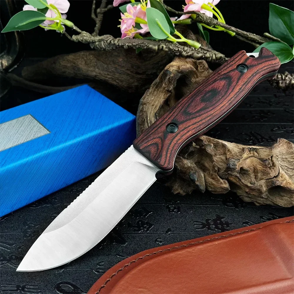 BM 15002-2 Hunting Fixed Blade Knife 9Cr13Mov Blade Stabilised Wood Handle EDC Outdoor Camping Survival Tools for Emergency
BM 15002-2 Hunting Fixed Blade Knife 9Cr13Mov Blade Stabilised Wood Handle EDC Outdoor Camping Survival Tools for Emergency
