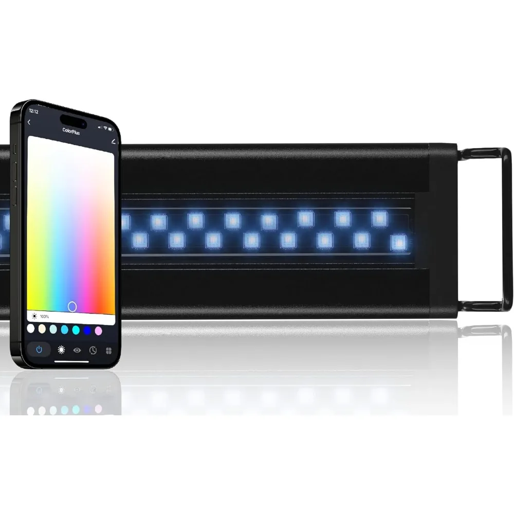 Smart Freshwater Aquarium & Terrarium LED Light,Extra Vivid Colors for Fish Tank| Aluminum
Smart Freshwater Aquarium & Terrarium LED Light,Extra Vivid Colors for Fish Tank| Aluminum