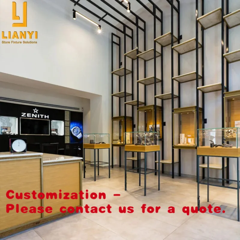 custom.LIANYI LY-W18 High Quality Modern Watch Jewelry Display Cabinet Lockable Design Wood Glass Stainless Steel Materials
custom.LIANYI LY-W18 High Quality Modern Watch Jewelry Display Cabinet Lockable Design Wood Glass Stainless Steel Materials