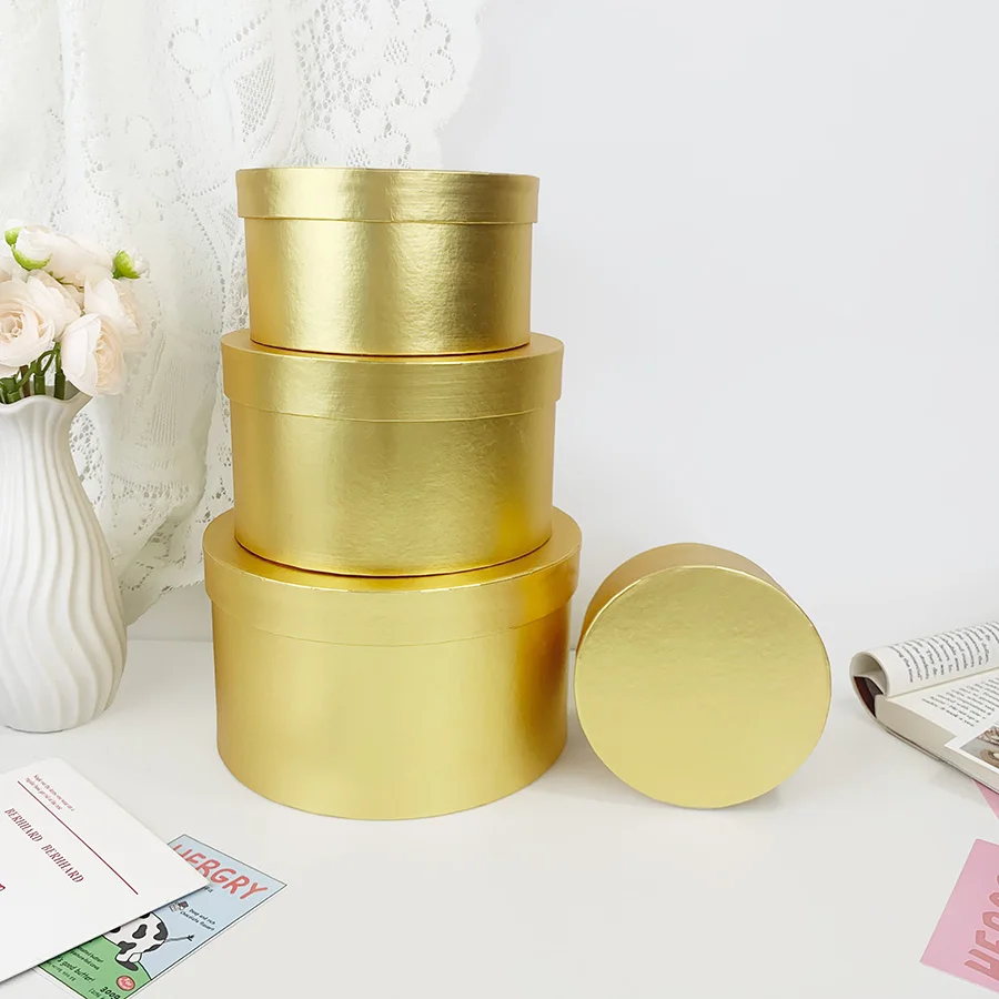 4PCS Gold Round Gift Packaging Box with Lid Multiple Sizes Wedding Birthday High-end Boutique Gift Box Preferred Gift Set S018
4PCS Gold Round Gift Packaging Box with Lid Multiple Sizes Wedding Birthday High-end Boutique Gift Box Preferred Gift Set S018