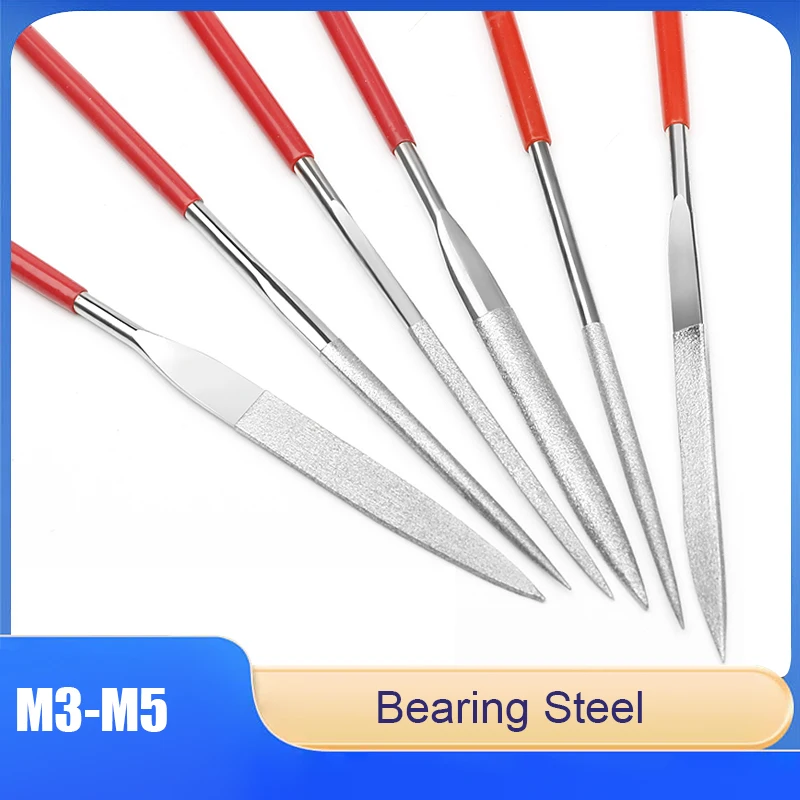 M3x140 M4x160 M5x180 Diamond File And Steel File Set Fine Alloy Assorted Files Metal Polishing & Edge Trimming Tools
M3x140 M4x160 M5x180 Diamond File And Steel File Set Fine Alloy Assorted Files Metal Polishing & Edge Trimming Tools