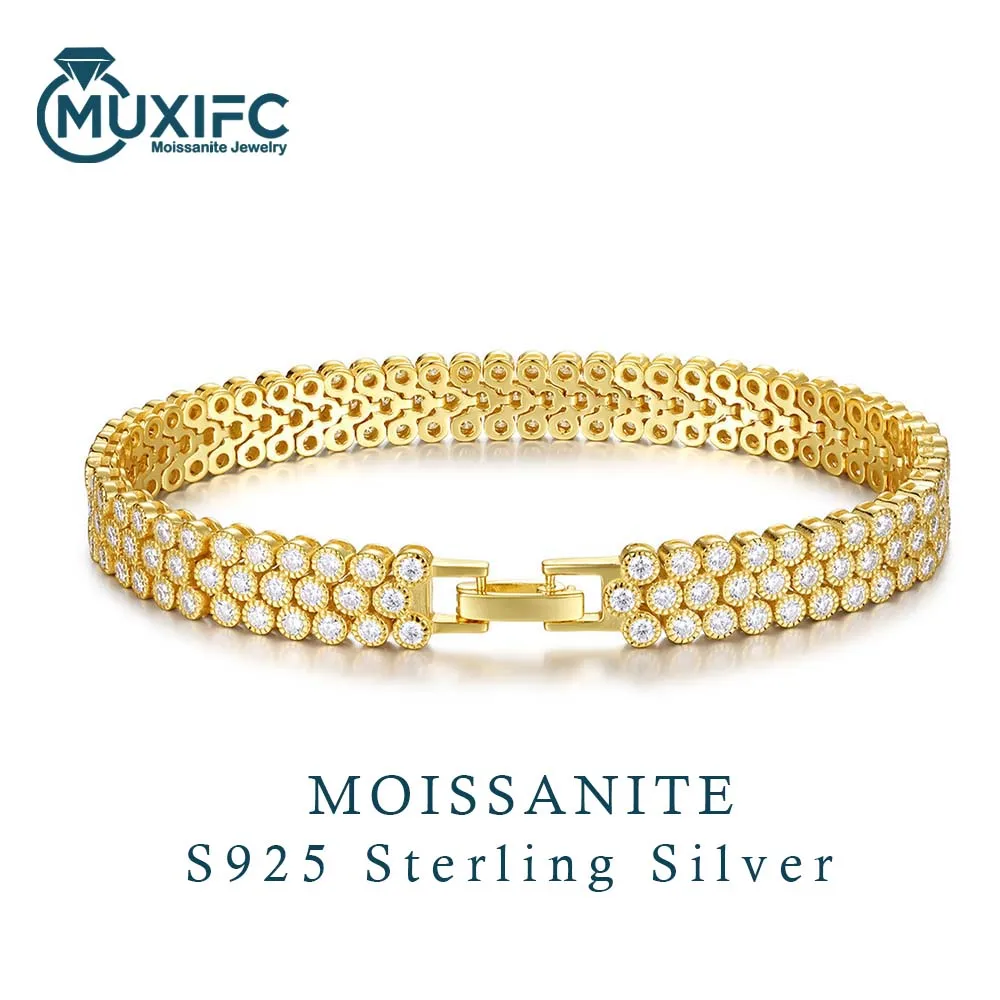 MUXIFC 6MM Full Miossanite tennis Bracelet Luxury Real Lab Diamond Bangle with GRA Certificates 925 Sterling Silver Fine Jewelry
MUXIFC 6MM Full Miossanite tennis Bracelet Luxury Real Lab Diamond Bangle with GRA Certificates 925 Sterling Silver Fine Jewelry