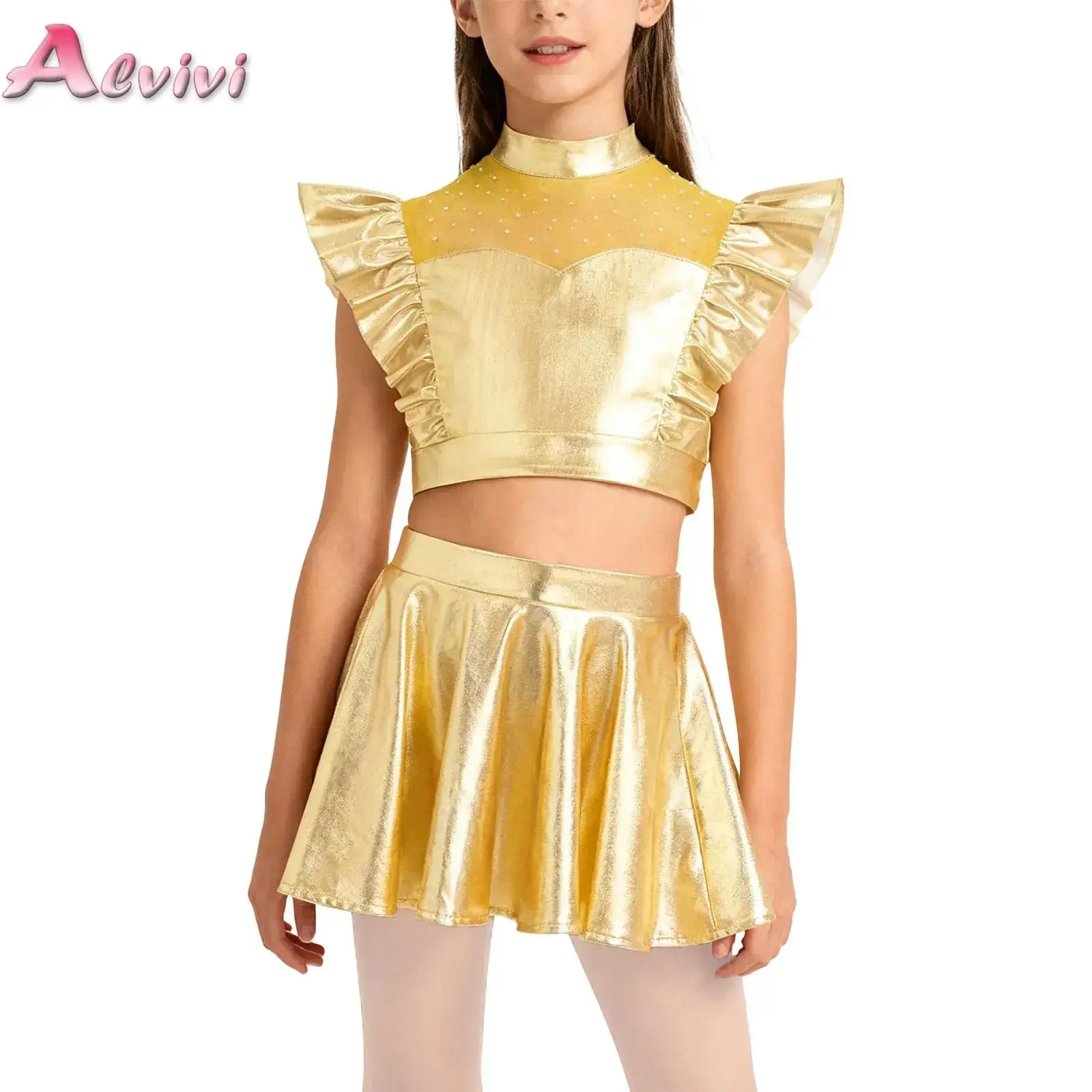 Girls Sequin Jazz Street Dance Outfit Costume Shiny Crop Top with Pleated Mini Skirts School Basketball Cheerleading Costumes
Girls Sequin Jazz Street Dance Outfit Costume Shiny Crop Top with Pleated Mini Skirts School Basketball Cheerleading Costumes