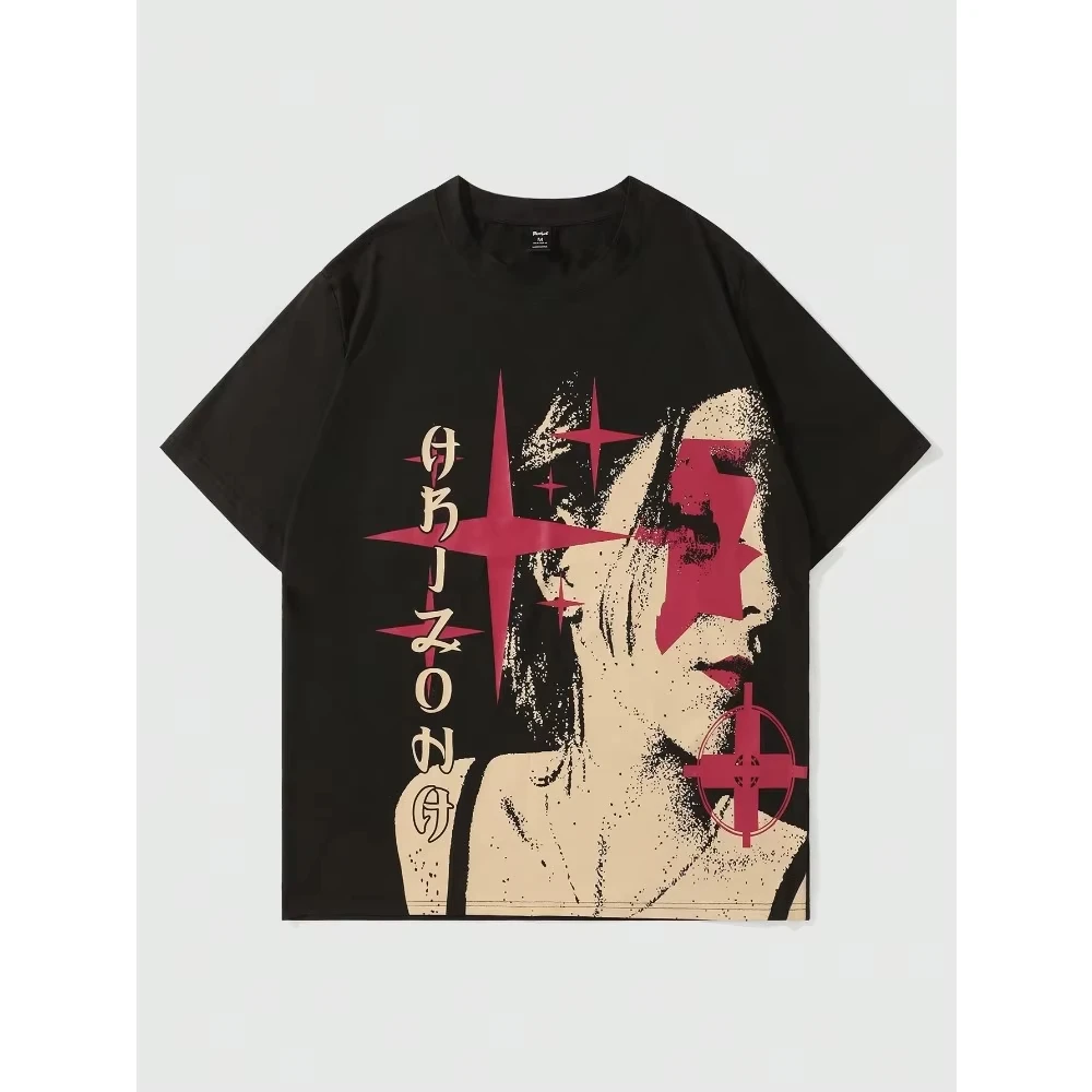 2025 new men's T-shirt luxury clothing Harajuku pattern large size loose version super cool street style
2025 new men's T-shirt luxury clothing Harajuku pattern large size loose version super cool street style