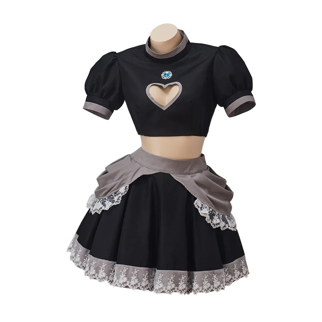 Bowsette Cosplay Costume Bowser Cosplay Black Suit Women Sexy Crop Top Skirt Set Princess Halloween Clothes Outfit
Bowsette Cosplay Costume Bowser Cosplay Black Suit Women Sexy Crop Top Skirt Set Princess Halloween Clothes Outfit