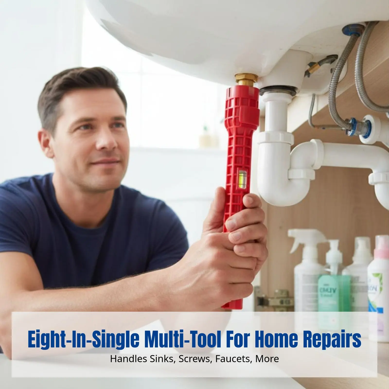 Multifunctional Bathroom Wrench, Sink Wrench, Adjustable Spanner for Pipe Faucet, Screw Removal
Multifunctional Bathroom Wrench, Sink Wrench, Adjustable Spanner for Pipe Faucet, Screw Removal