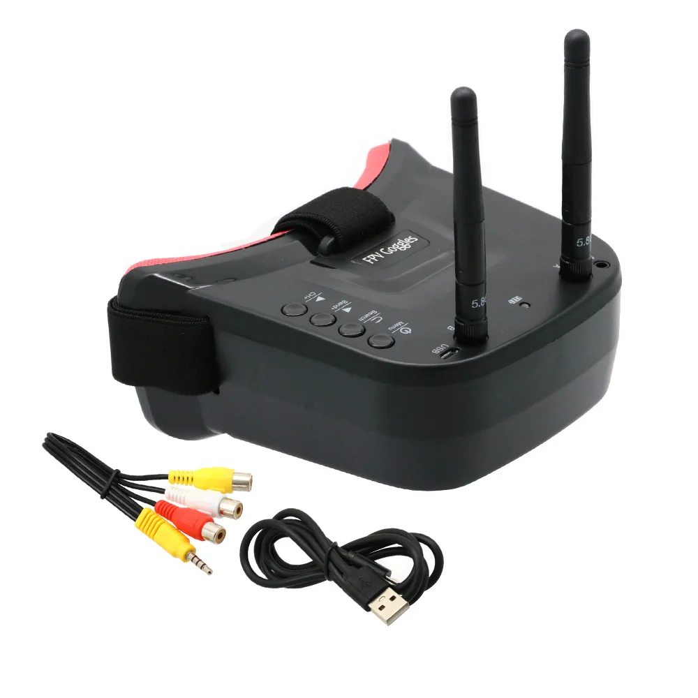 5.8G 40CH mini FPV Goggles VR009 Auto-Searching Double Antennas 3.0 Inch 16:9 480*320 LCD Screen Built-in Battery for rc drones
5.8G 40CH mini FPV Goggles VR009 Auto-Searching Double Antennas 3.0 Inch 16:9 480*320 LCD Screen Built-in Battery for rc drones