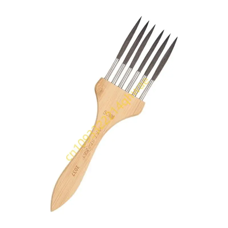 Artist Paint Brushes 4/6 Teeth Paint Brush Multi-Tooth Painting Brush Watercolor Paint Brush Drawing Supplies
Artist Paint Brushes 4/6 Teeth Paint Brush Multi-Tooth Painting Brush Watercolor Paint Brush Drawing Supplies