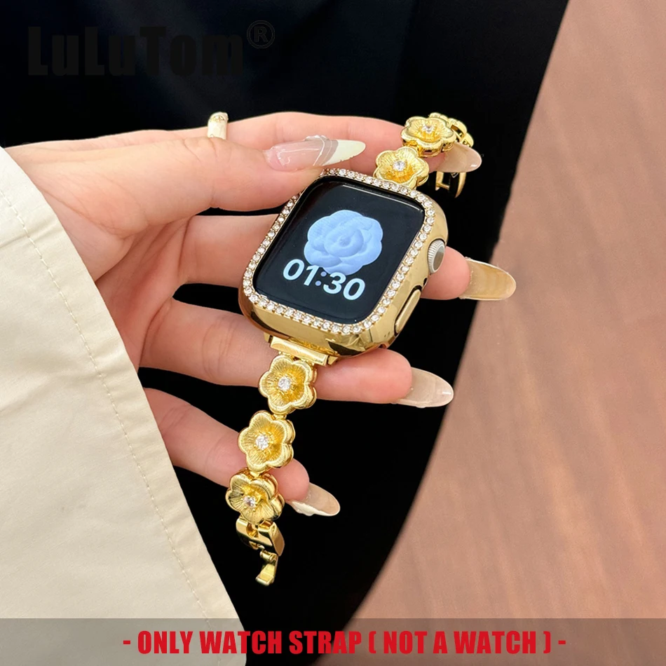 Ремешок из циркония для Apple iWatch Series 9 8 7 6 5 4 3 SE Ultra 2, роскошный медный браслет для наручных часов, 38/40/41/44/42/45/49 мм
Ремешок из циркония для Apple iWatch Series 9 8 7 6 5 4 3 SE Ultra 2, роскошный медный браслет для наручных часов, 38/40/41/44/42/45/49 мм