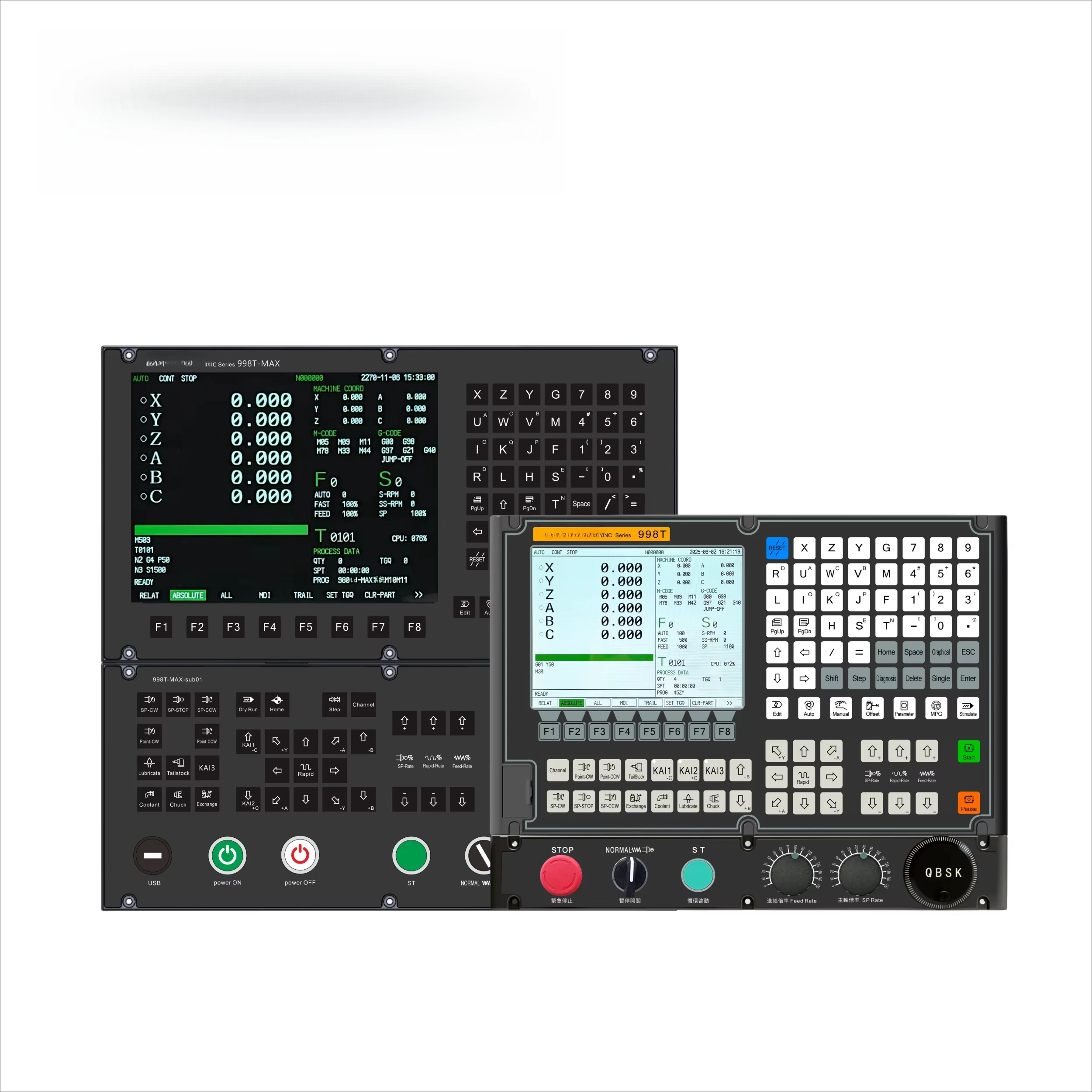 Replace Syntec with 998t-max 6-axis numerical control controller for machine tool control in lathe turning center
Replace Syntec with 998t-max 6-axis numerical control controller for machine tool control in lathe turning center