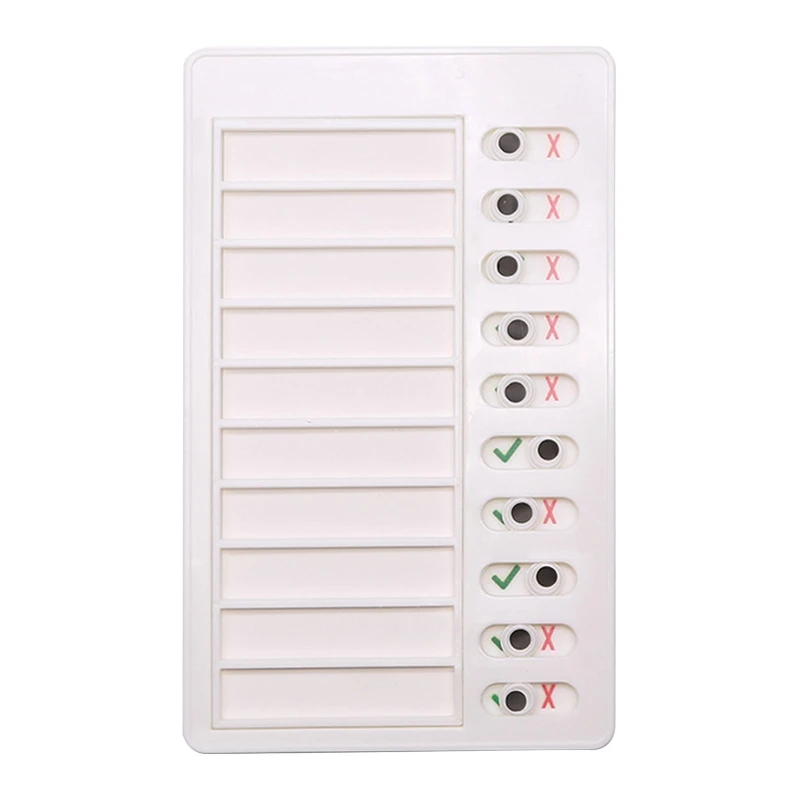 Daily Task Planning Board Portable Plastic Memo Checklist Board Detachable Reusable Memo Checklist for Child Students 24BB
Daily Task Planning Board Portable Plastic Memo Checklist Board Detachable Reusable Memo Checklist for Child Students 24BB