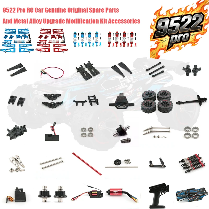 9522 Pro 1/16 RC Off Road Car Original Spare Parts Aluminum Alloy CNC Metal Upgrade Kit
9522 Pro 1/16 RC Off Road Car Original Spare Parts Aluminum Alloy CNC Metal Upgrade Kit