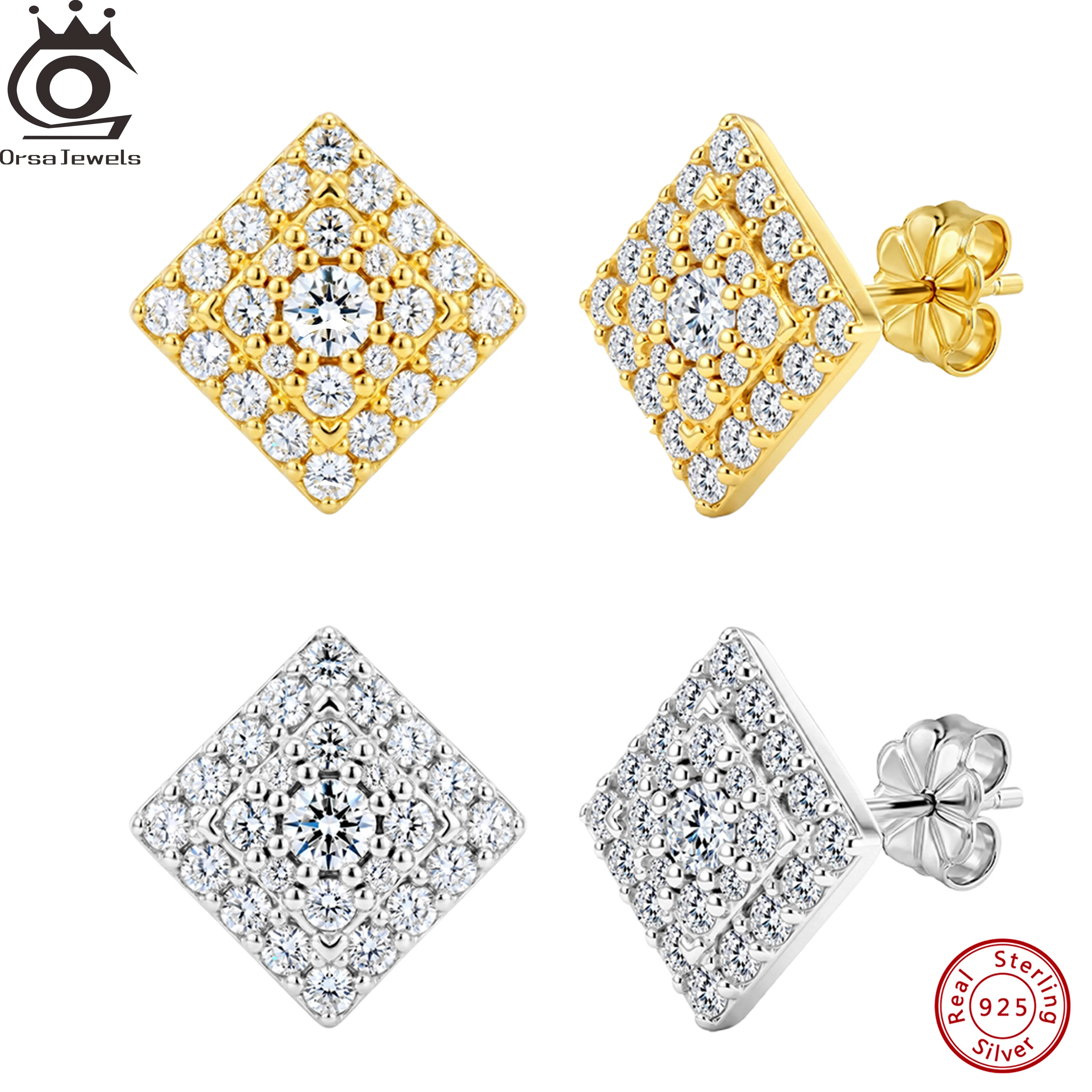 ORSA JEWELS Brilliant 925 Sterling Silver Full Moissanite Diamand Earrings for Women D Color Moissanite Wedding Jewelry MOE25
ORSA JEWELS Brilliant 925 Sterling Silver Full Moissanite Diamand Earrings for Women D Color Moissanite Wedding Jewelry MOE25