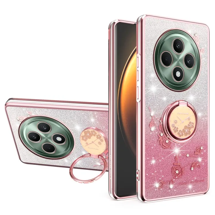 KADEM For Oppo Reno12 F 5G Case Ring Kickstand TPU Flowers Phone Cover Gradient Glitter - Rose Gold
KADEM For Oppo Reno12 F 5G Case Ring Kickstand TPU Flowers Phone Cover Gradient Glitter - Rose Gold