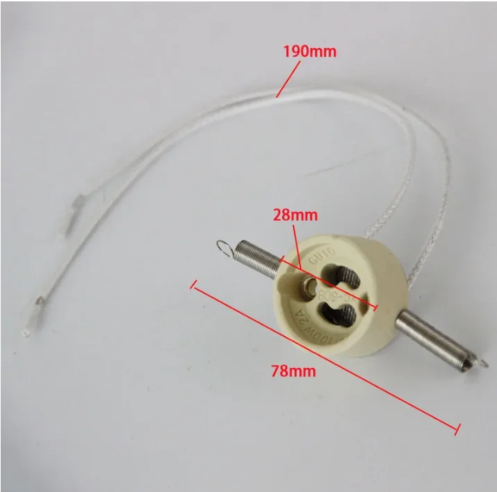 12pcs With Spring GU10 Lamp Holder Socket Base Adapter Wire Connector Ceramic Socket For GU10 LED Halogen Light
12pcs With Spring GU10 Lamp Holder Socket Base Adapter Wire Connector Ceramic Socket For GU10 LED Halogen Light