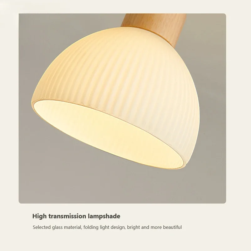 Glass Lampshade Fashion Wood Pendant Light Chandelier Living Room Aisle Balcony Bedroom Study Simple Lustre Dining Room Lamp
Glass Lampshade Fashion Wood Pendant Light Chandelier Living Room Aisle Balcony Bedroom Study Simple Lustre Dining Room Lamp