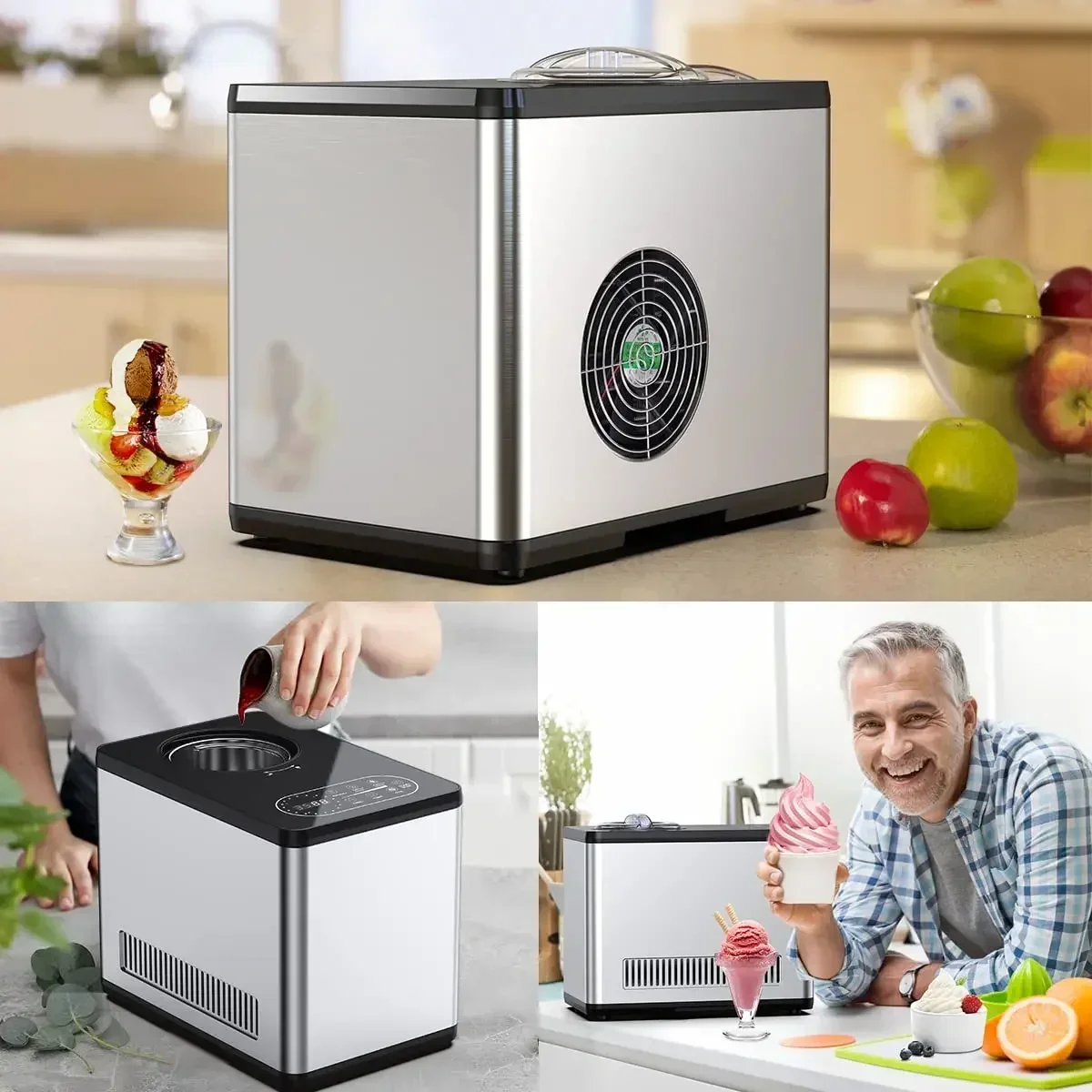 -Automatic Portable Mini Rolled Ice Cream Maker Home Fruit Soft Ice Cream Maker With LCD Display Timer
-Automatic Portable Mini Rolled Ice Cream Maker Home Fruit Soft Ice Cream Maker With LCD Display Timer
