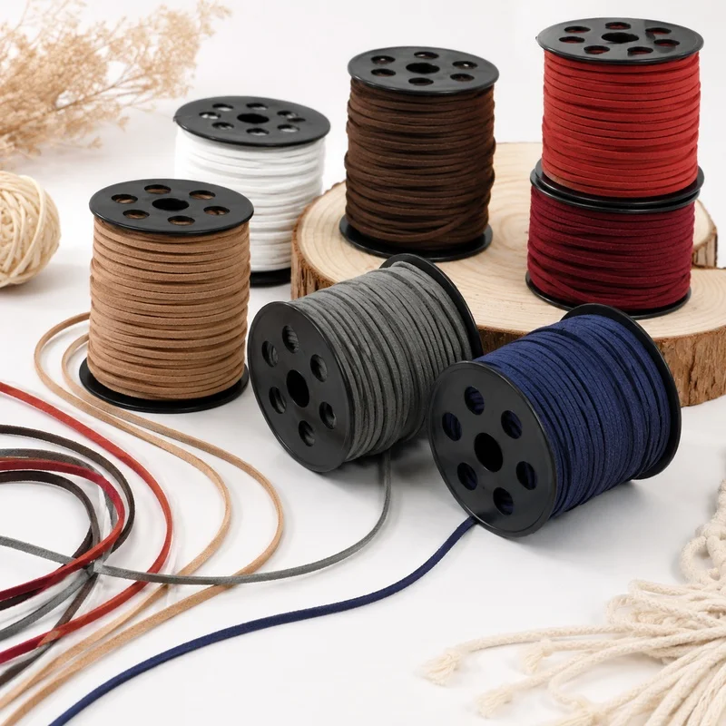40/80M 2.8mm Faux Suede Cord Woven Rope for Necklace Bracelet Jewelry Handmade Garment Bag Strap Decoration DIY Craft Accessory
40/80M 2.8mm Faux Suede Cord Woven Rope for Necklace Bracelet Jewelry Handmade Garment Bag Strap Decoration DIY Craft Accessory