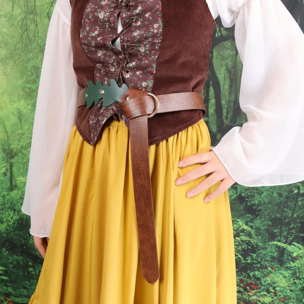 Medieval Women'S Viking Retro O-Ring Belt - Renaissance Style, Ideal for LARP Ren Faire & Halloween Cosplay
Medieval Women'S Viking Retro O-Ring Belt - Renaissance Style, Ideal for LARP Ren Faire & Halloween Cosplay
