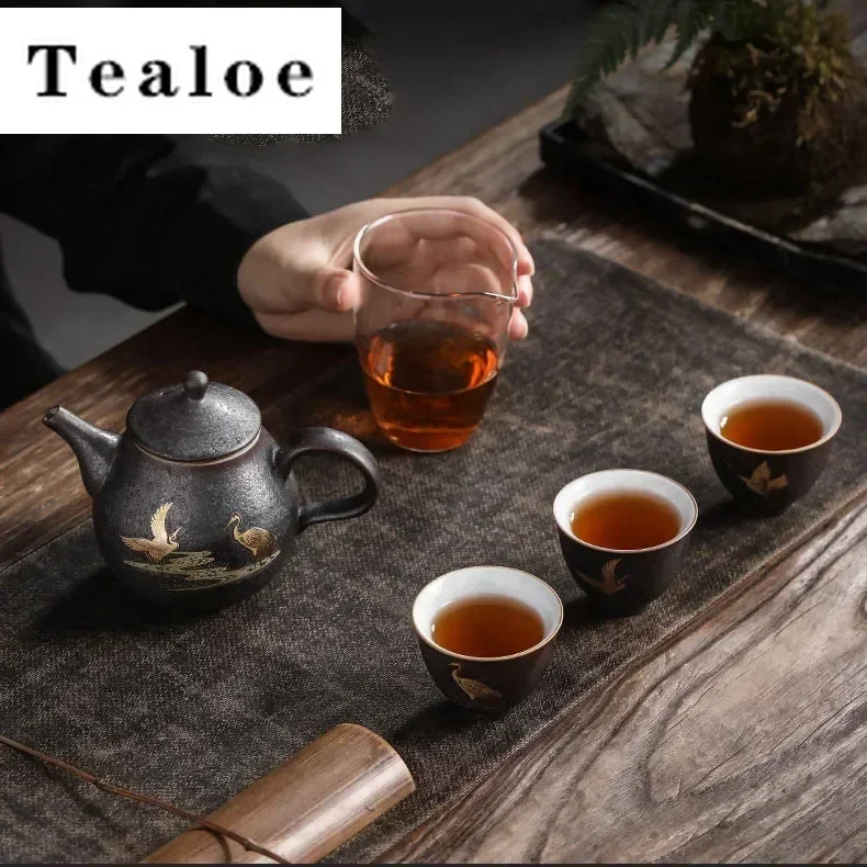 Retro Silver Spot Glaze Travel Tea Set Chinese Handmade Kung Fu Teaset Elegant Ceramic Teaware New Business Cool Gift Tea Cup
Retro Silver Spot Glaze Travel Tea Set Chinese Handmade Kung Fu Teaset Elegant Ceramic Teaware New Business Cool Gift Tea Cup