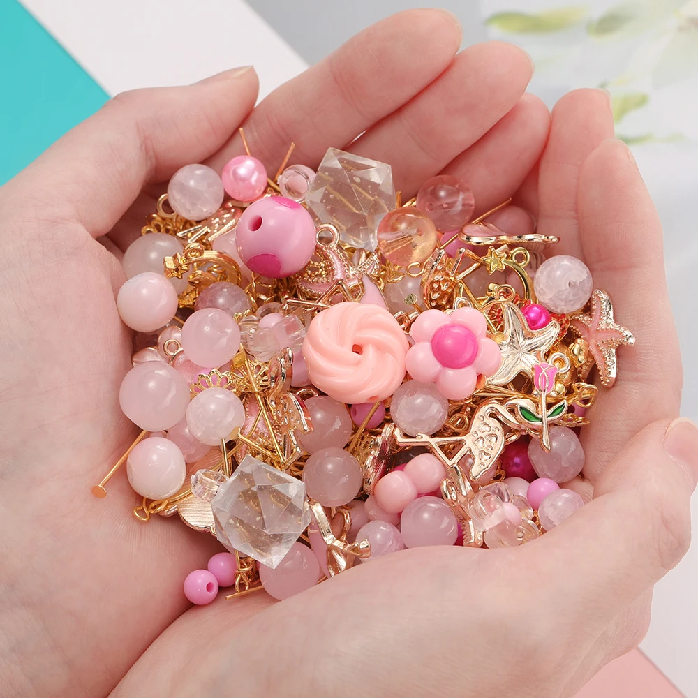 50g Mixed Color Acrylic Loose Beads Random Mix Charm Beads for Bracelet Necklace Jewelry Making Supplies DIY Handmade Accessory
50g Mixed Color Acrylic Loose Beads Random Mix Charm Beads for Bracelet Necklace Jewelry Making Supplies DIY Handmade Accessory