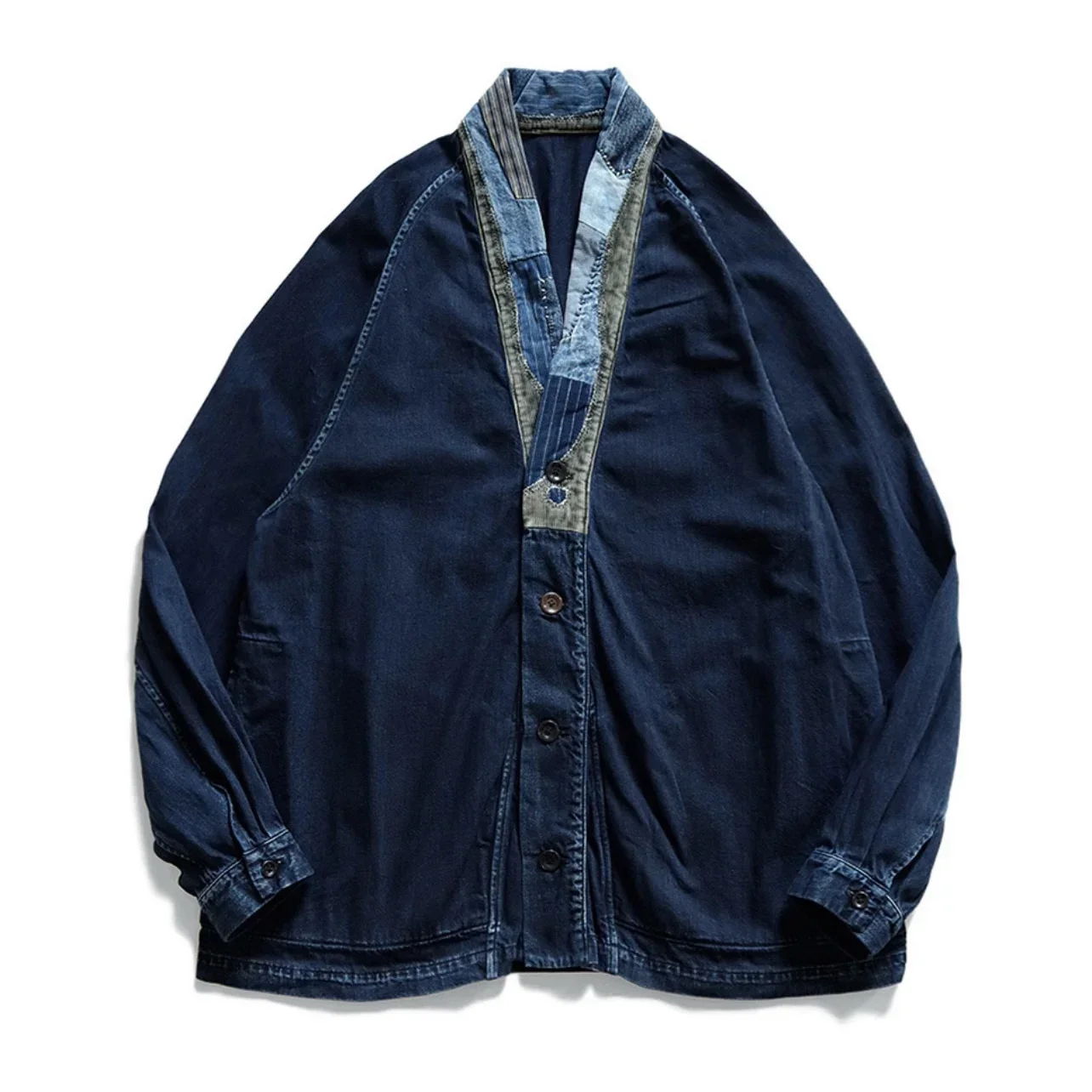 24SS KAPITAL Hirata Hiroshi Japanese Batik Patchwork Distressed Washed Loose Long Sleeved Daopao Jacket
24SS KAPITAL Hirata Hiroshi Japanese Batik Patchwork Distressed Washed Loose Long Sleeved Daopao Jacket