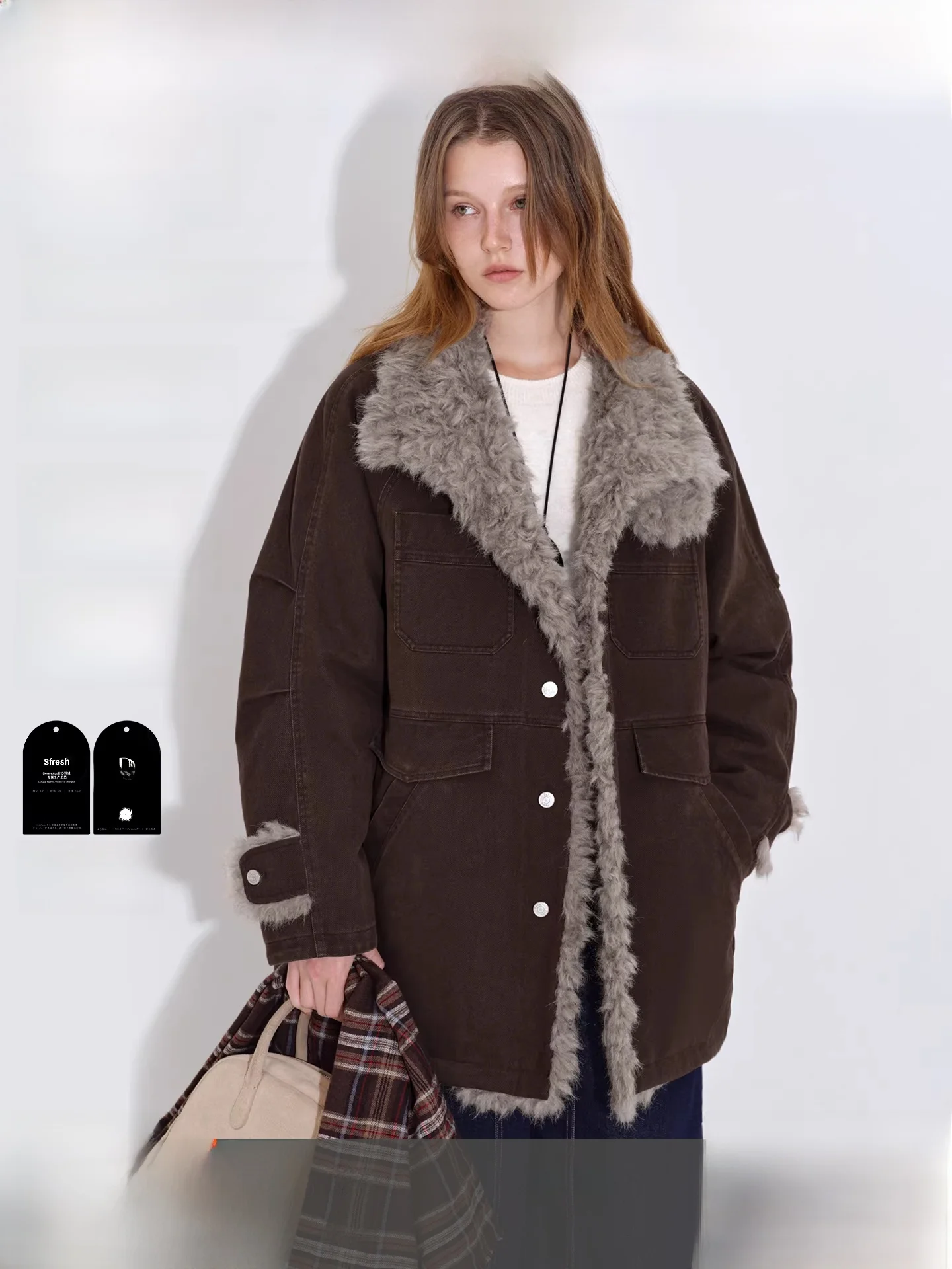 Fano Design Heavy Work Padded Jaet Women's Parka Coat with Fur Collar Vintage Waed down Outerwear Winter Warm Faion
Fano Design Heavy Work Padded Jaet Women's Parka Coat with Fur Collar Vintage Waed down Outerwear Winter Warm Faion