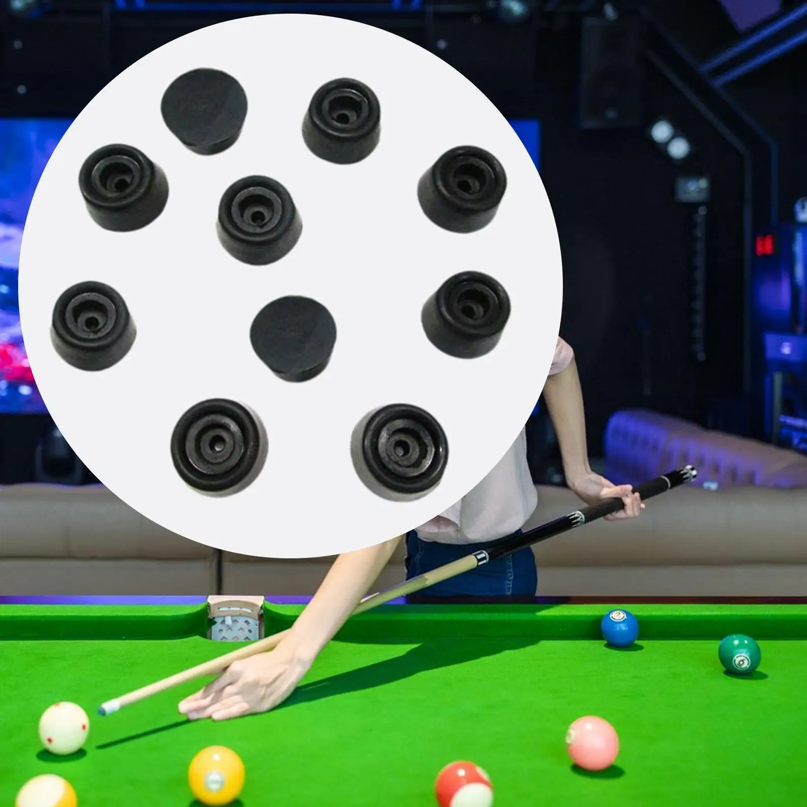 10 Pieces Pool Cue Bottom Cover Lightweight Billiard Cue Bottom Protective Pad Rubber Plug for Snooker Billiards Accessories
10 Pieces Pool Cue Bottom Cover Lightweight Billiard Cue Bottom Protective Pad Rubber Plug for Snooker Billiards Accessories