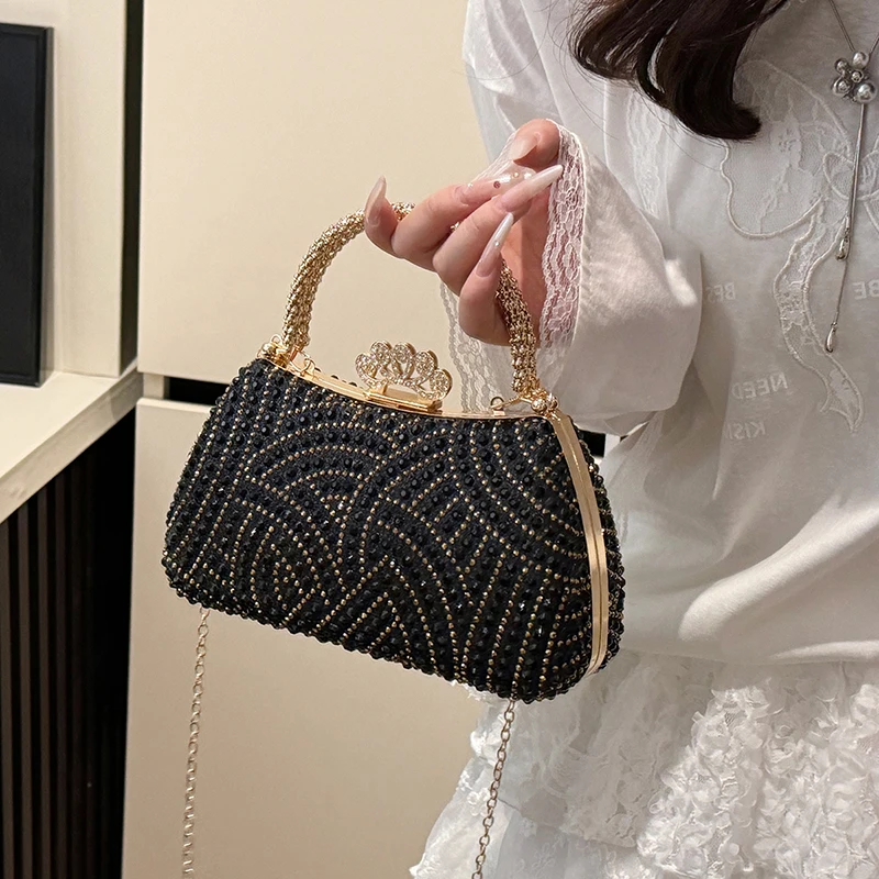 2025Hot Drilling Evening Bag Fashion Women Glittering Purse Female Handbag Designer Luxury Wallet Party Shoulder Crossbody Bags
2025Hot Drilling Evening Bag Fashion Women Glittering Purse Female Handbag Designer Luxury Wallet Party Shoulder Crossbody Bags